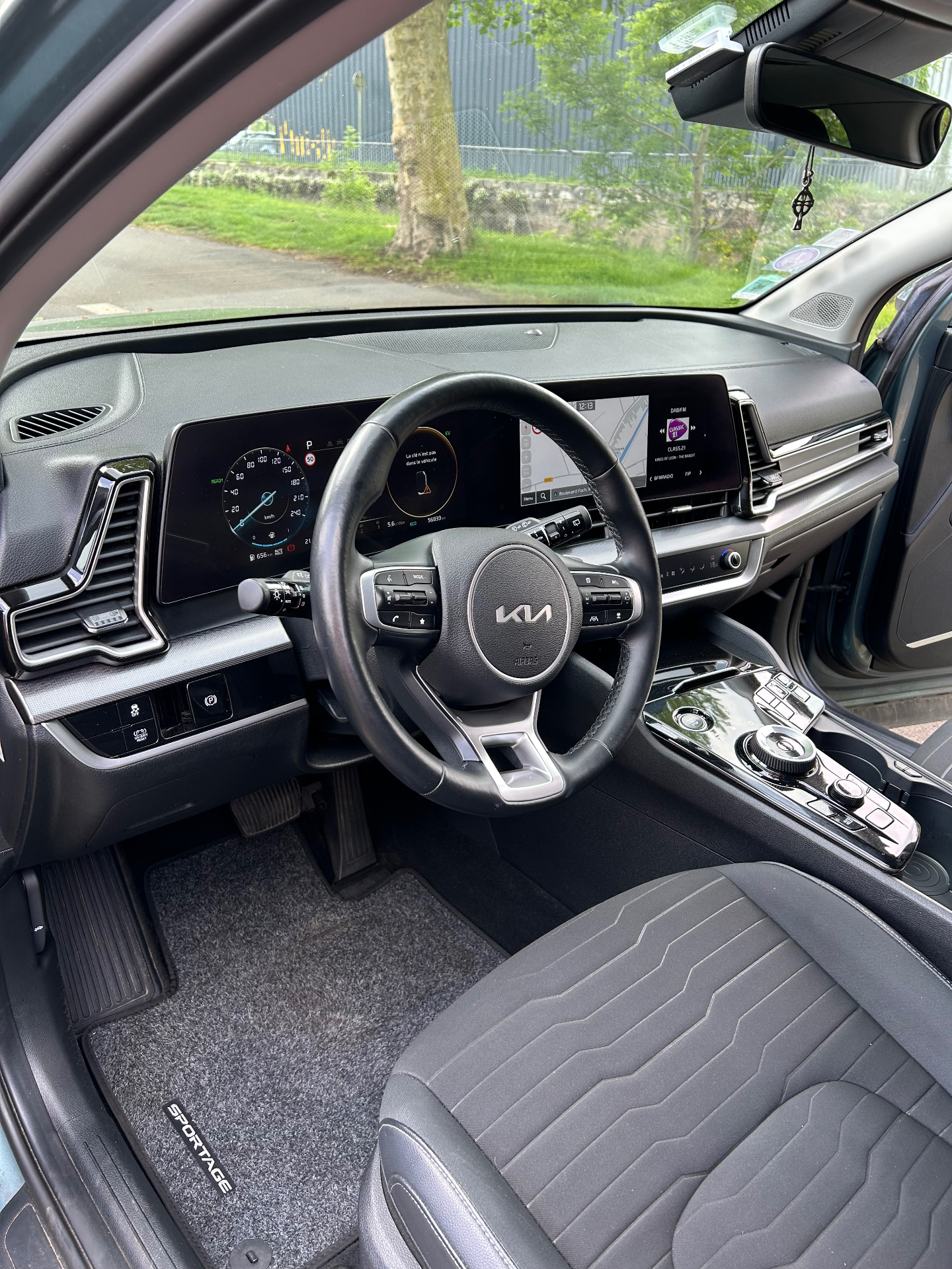 Habitacle d'un Kia Sportage nettoyé