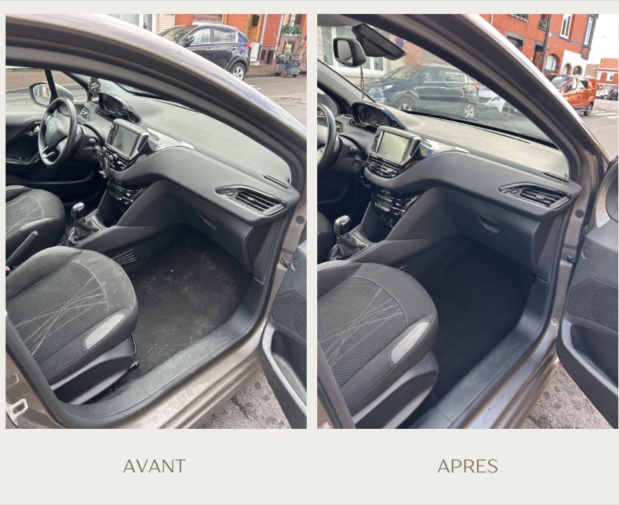 Comparatif avant et après nettoyage intérieur 2